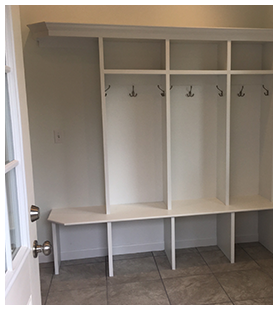 Mud Room with Shelves Mud Room with Shelves